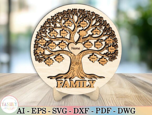 Download Personalized Family Name Laser Cut File - Family Collection