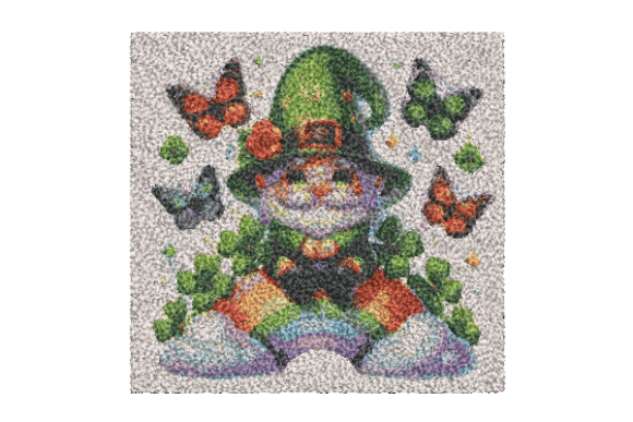 Download Gnome Patricks Day Butterfly Embroidery - Premium Resources